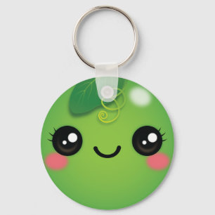 Kawaii Pea Keychain