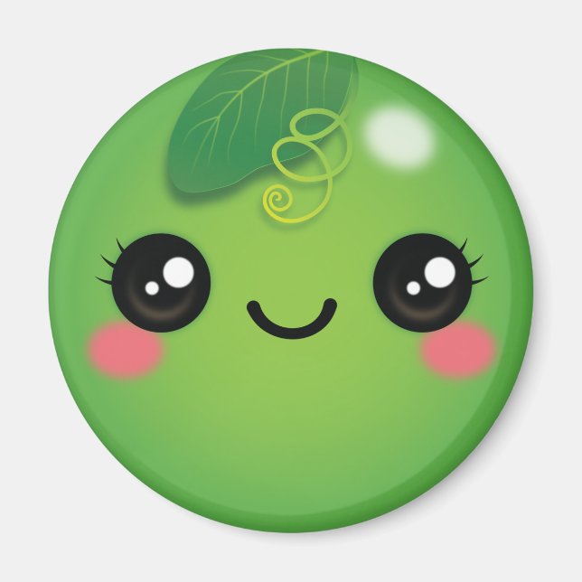 Kawaii Pea Magnet (Front)