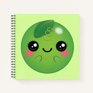 Kawaii Pea Notebook