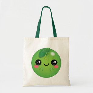 Kawaii Pea Tote Bag