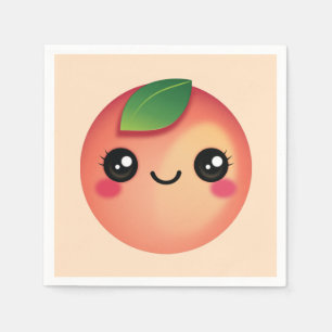 Kawaii Peach Napkins