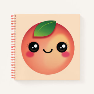 Kawaii Peach Notebook
