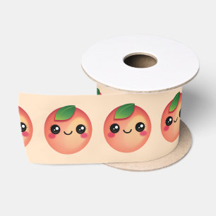 Kawaii Peach Satin Ribbon