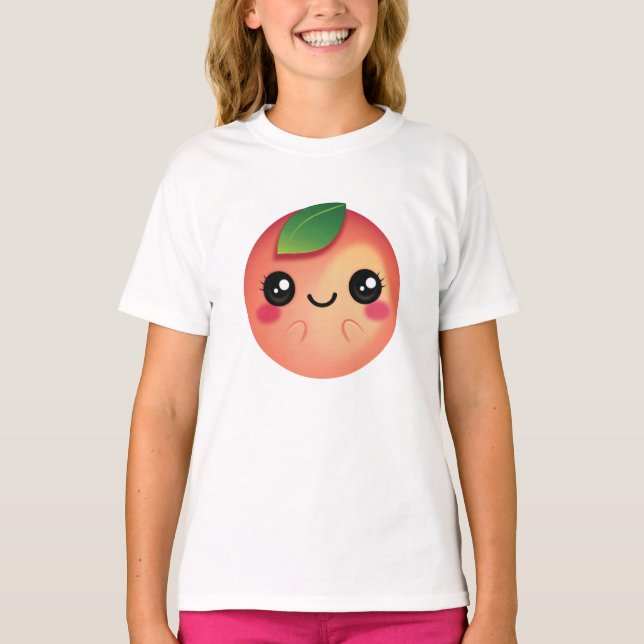 Kawaii Peach T-Shirt (Front)