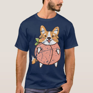 Kawaii Peachy Corgi Dog Cool Puppy Welsh Corgis Lo T-Shirt