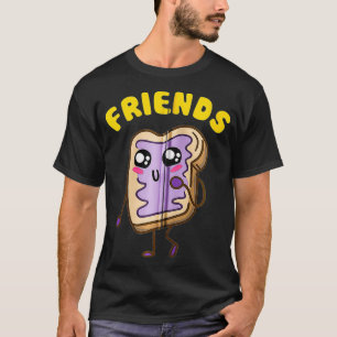 Kawaii Peanut Butter Jelly 22 BFF Best Friends M T-Shirt