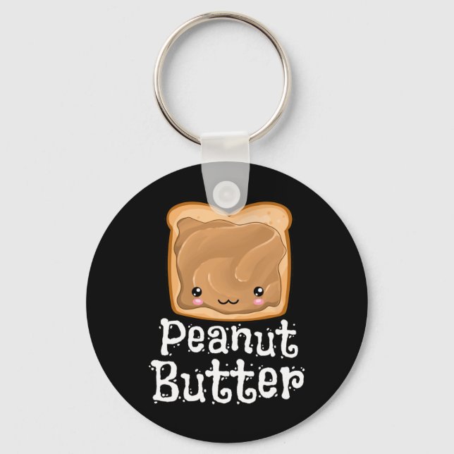Kawaii Peanut Butter Jelly Pndj Halloween Matching Key Ring (Front)