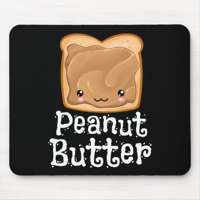 Kawaii Peanut Butter Jelly Pndj Halloween Matching Mouse Pad (Front)