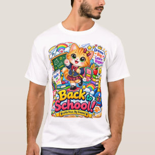 Kawaii Penguin Back to School T-Shirt
