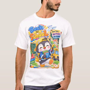Kawaii Penguin New School Year T-Shirt