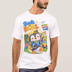 Kawaii Penguin New School Year T-Shirt