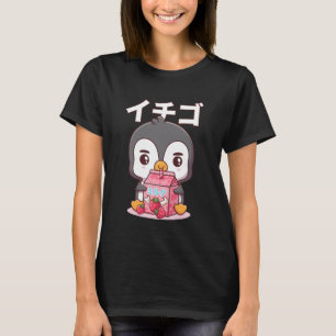 Kawaii Penguin Strawberry Milk Japanese Anime Cute T-Shirt