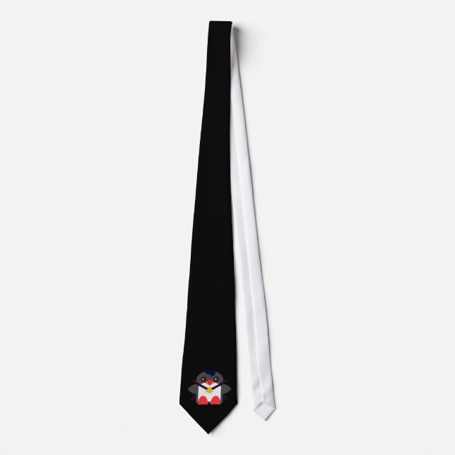 Kawaii Penguin Vampire Tie (Front)