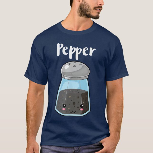 Kawaii Pepper Salt and Pepper Halloween Costume Ma T-Shirt (Front)