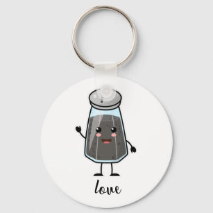 Kawaii Pepper Shaker: Love (forever) Keychain