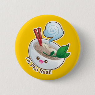 Kawaii Pho Real 6 Cm Round Badge