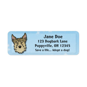 Kawaii Picardy Shepherd Return Address Label