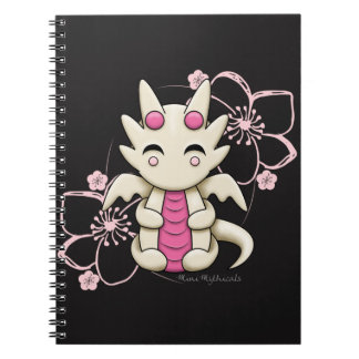Kawaii Pink Dragon Spiral Notebook