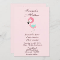 Kawaii Pink Flamingo Wedding