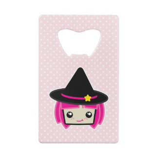 Kawaii Pink Haired Witch Bottle Opener