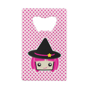 Kawaii Pink Haired Witch Bottle Opener