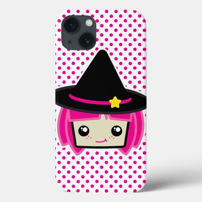Kawaii Pink Haired Witch iPad Air Case (Back)