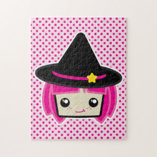 Kawaii Pink Haired Witch Puzzle