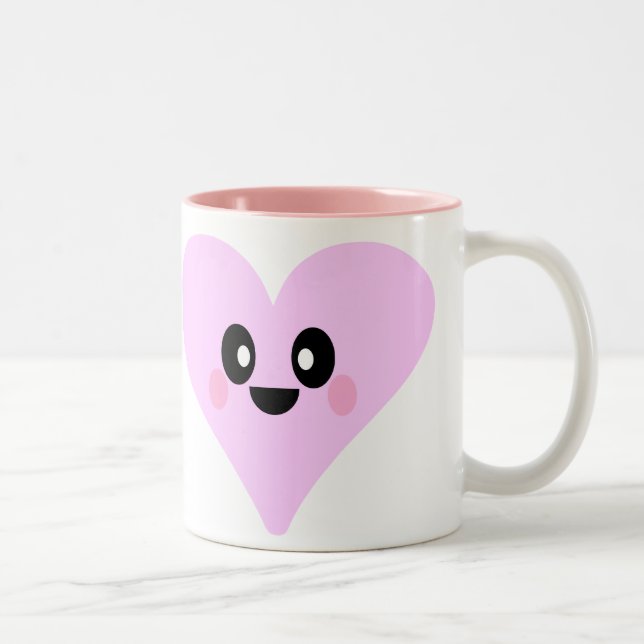 KAWAII PINK HEARTS VALENTINE'S DAY MUG (Right)