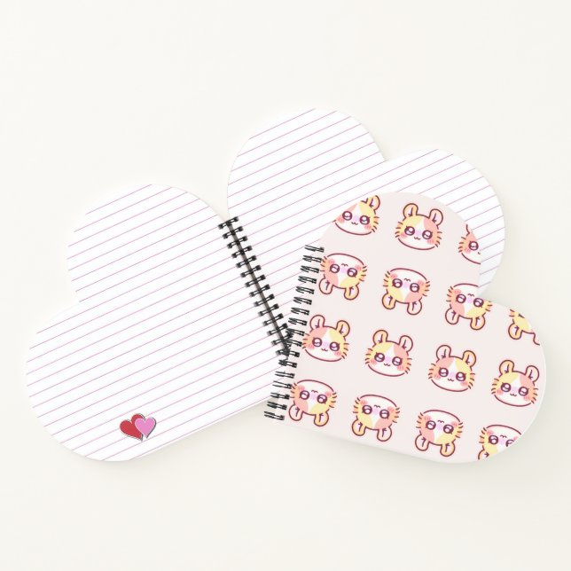 Kawaii Pink Kitty Daily Planner - Cute Coquette  Notebook (Inside)