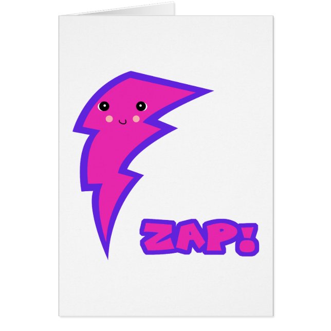 kawaii pink lightning bolt (Front)