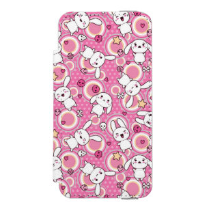kawaii pink pattern incipio watson™ iPhone 5 wallet case