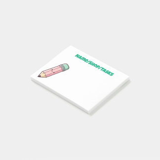 Kawaii Pink Pencil Post-it Notes