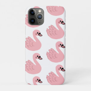 Kawaii Pink Swan – Cute Cartoon Animal Design iPhone 11 Pro Case