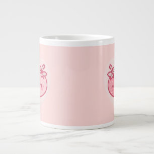Kawaii Pink Valentines Strawberries Large Coffee Mug