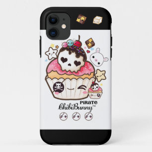 Kawaii pirate skull cupcake iPhone 11 case