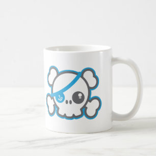 Kawaii Pirate Skull Mug