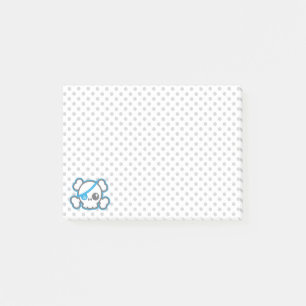 Kawaii Pirate Skull Sticky Note Cards