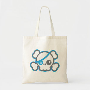 Kawaii Pirate Skull Tote Bag