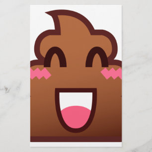 kawaii poop emojis stationery