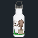 Kawaii Potted Groot 532 Ml Water Bottle<br><div class="desc">Baby Groot is sitting in his pot waiving,  exclaiming "I Am Groot!!".</div>