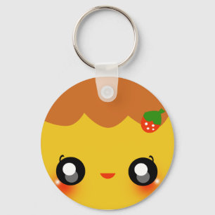 Kawaii Pudding Key Ring