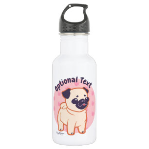 Kawaii Pug 532 Ml Water Bottle