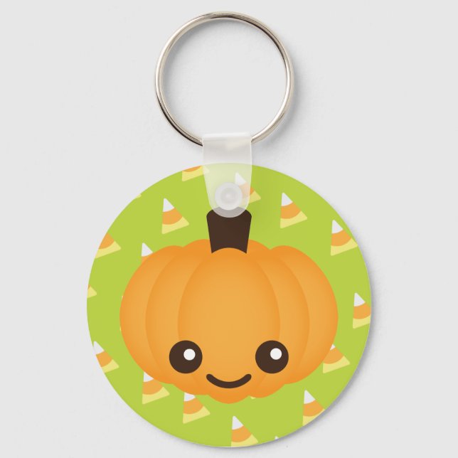 Kawaii Pumpkin Key Ring (Front)