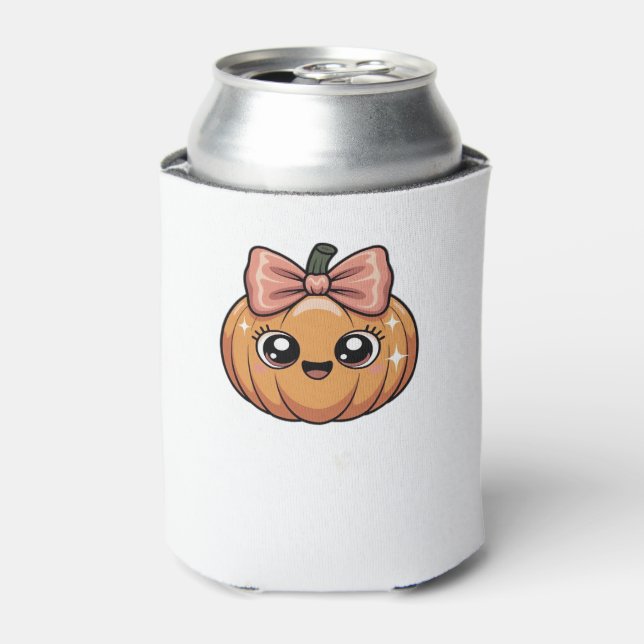 kawaii pumpkin Oversized T-Shirt Can Cooler (Can Front)