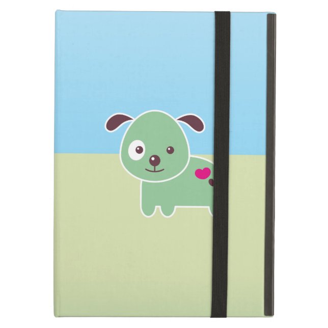 Kawaii puppy iPad air cover (Front Closed)