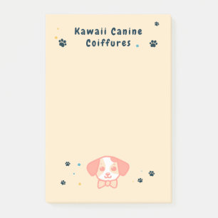 Kawaii puppy pet sitting post-it notes
