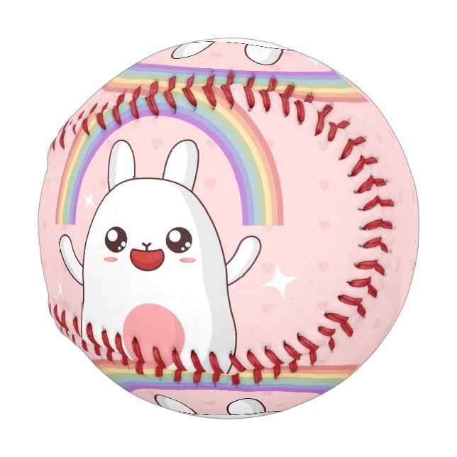 Kawaii rainbow clipart baseball (Front Right)