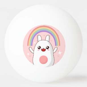 Kawaii rainbow clipart ping pong ball