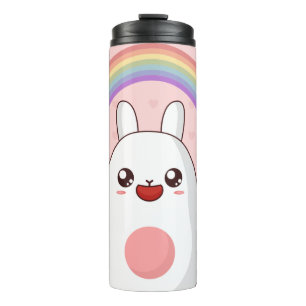 Kawaii rainbow clipart thermal tumbler