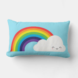 Kawaii Rainbow Lumbar Cushion